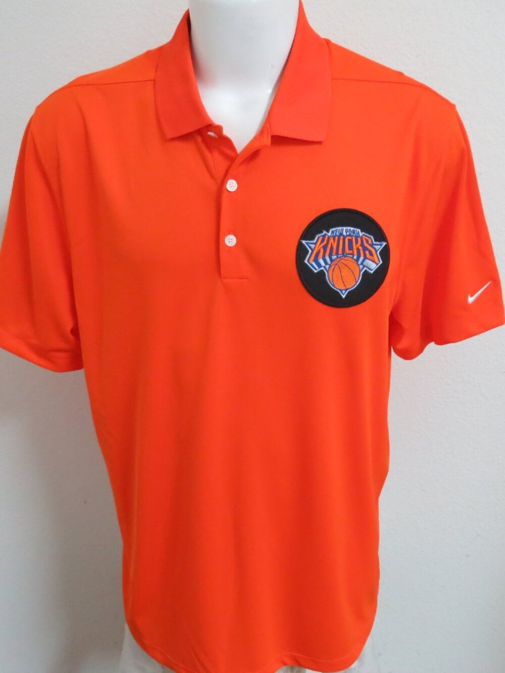 S-2XL KNICKS Orange Nike Dri-Fit Men's db #61R Polo Shirt